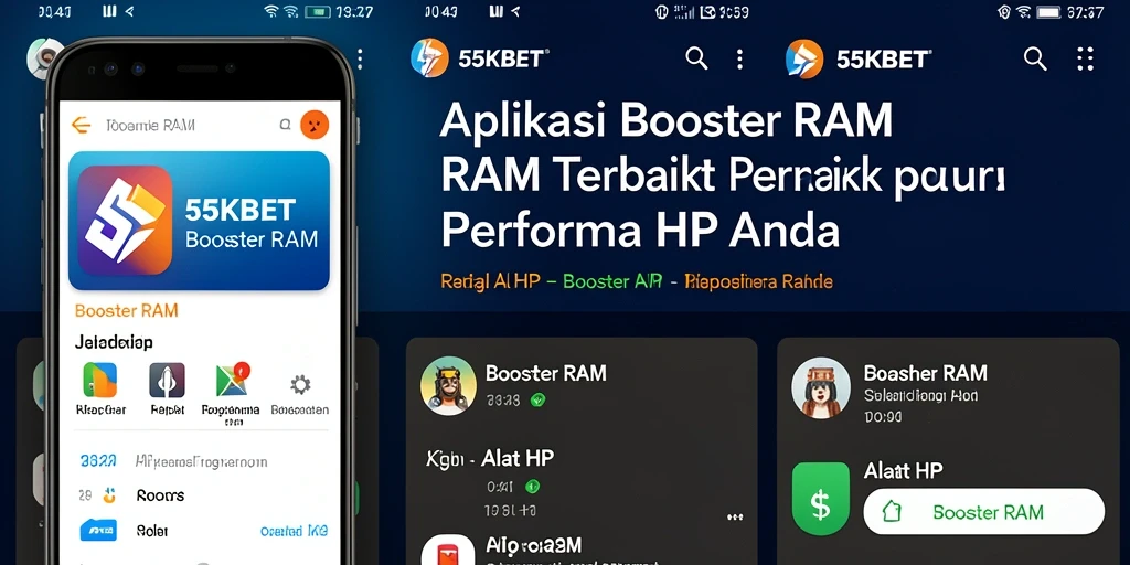 Antarmuka pengguna 55KBET yang elegan dan fungsional untuk optimasi RAM.