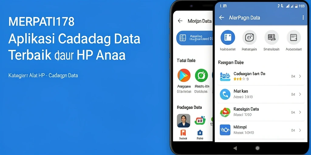 Antarmuka sederhana aplikasi Cadangan Data MERPATI178.