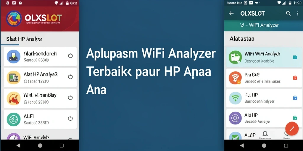 Antarmuka OLXSLOT sebagai aplikasi WiFi Analyzer yang informatif dan user-friendly.