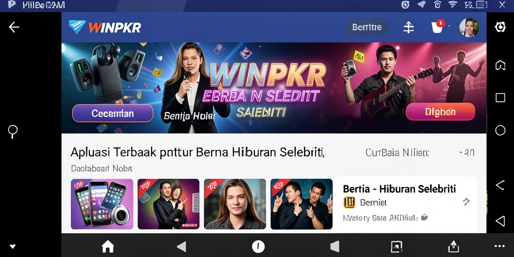 Screenshot aplikasi WINPKR menampilkan antarmuka pengguna yang modern dan menarik.