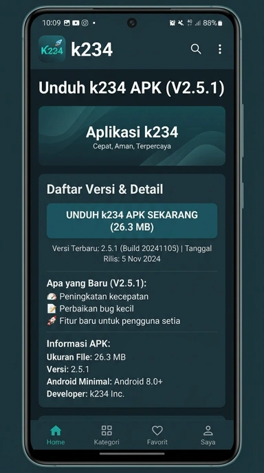 Unduh dan Instal k234 APK untuk Android Anda
